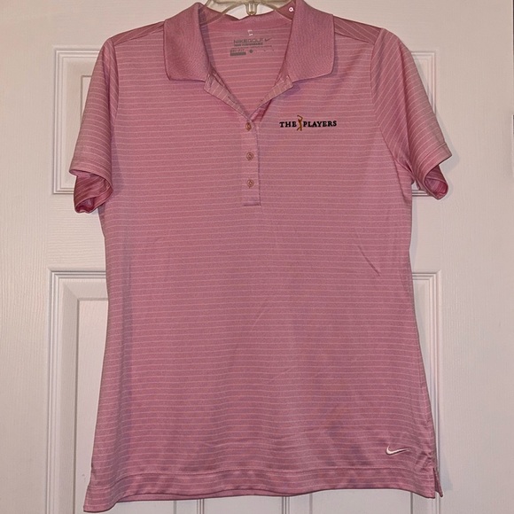 Nike The Players Golf Polo pink size large - Picture 1 of 5